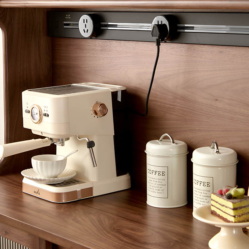 Modern North American Black Walnut Storage Cabinet - Solid Wood Sideboard with Sliding Glass Doors