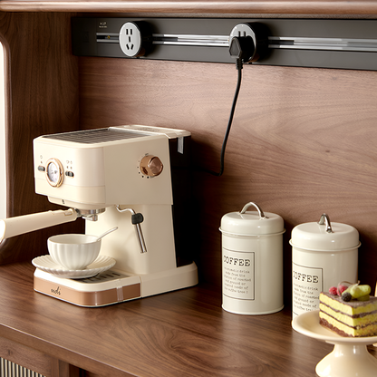 Modern North American Black Walnut Storage Cabinet - Solid Wood Sideboard with Sliding Glass Doors