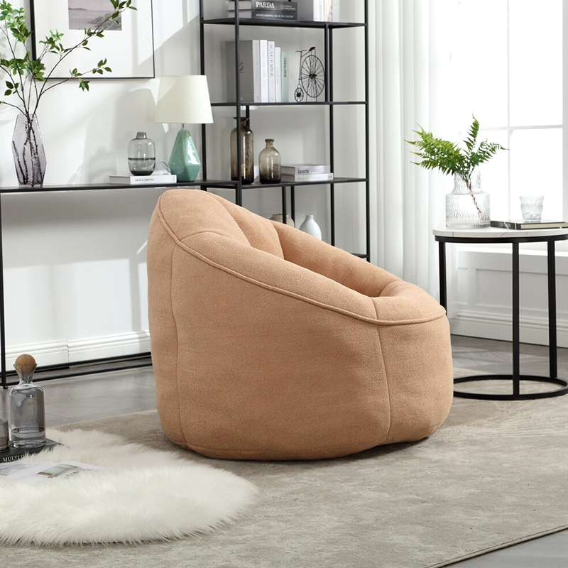 Modern Bean Bag Chair with Footrest – Comfy High-Density Foam Lounge Chair for Bedroom and Living Room