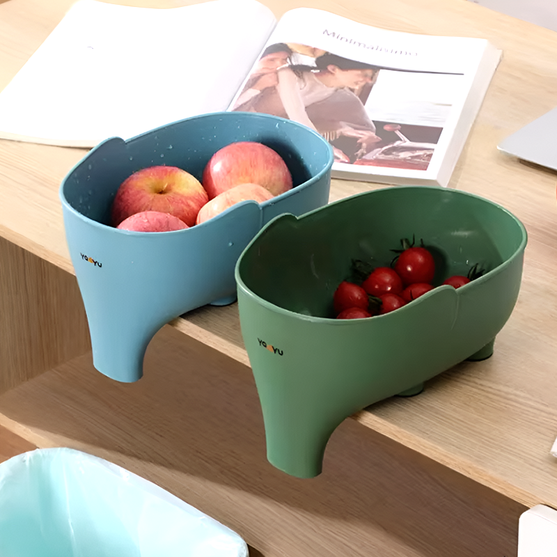 Elephant Sink Strainer and Washing Basket – Multifunctional Kitchen Drain Rack