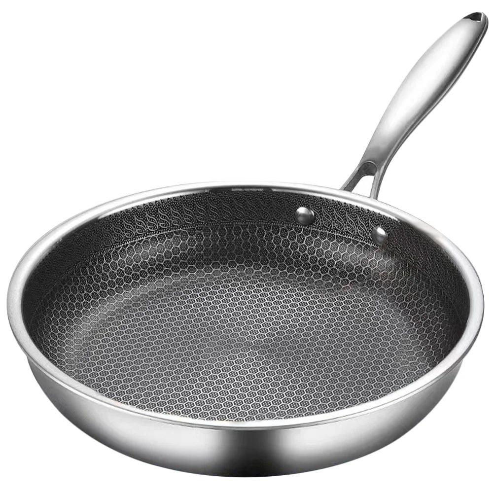 Honeycomb Stainless Steel Non-Stick Frying Pan
