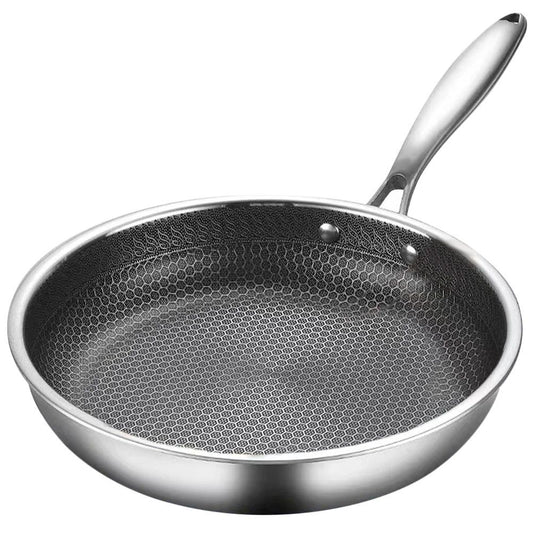 Honeycomb Stainless Steel Non-Stick Frying Pan