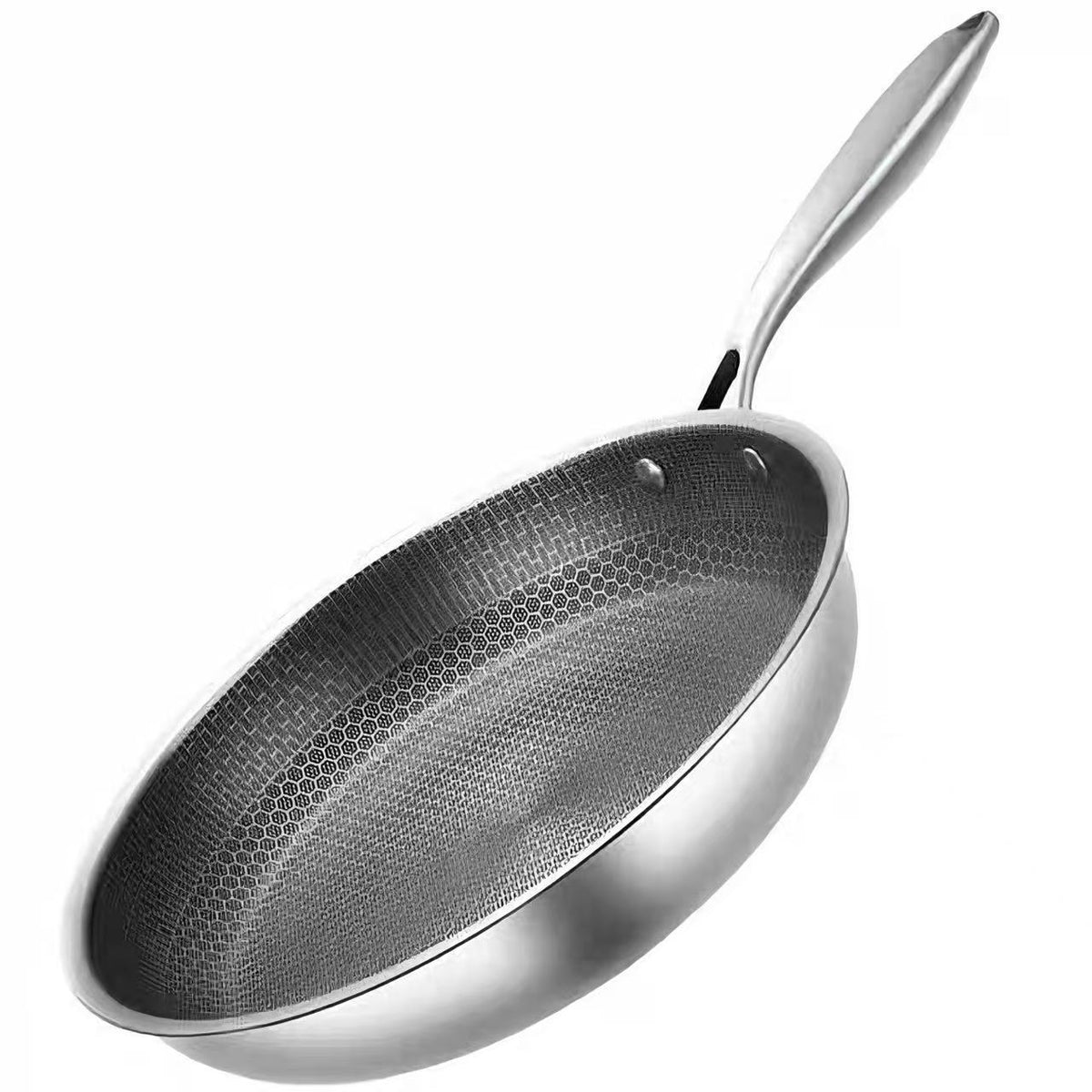 Honeycomb Stainless Steel Non-Stick Frying Pan