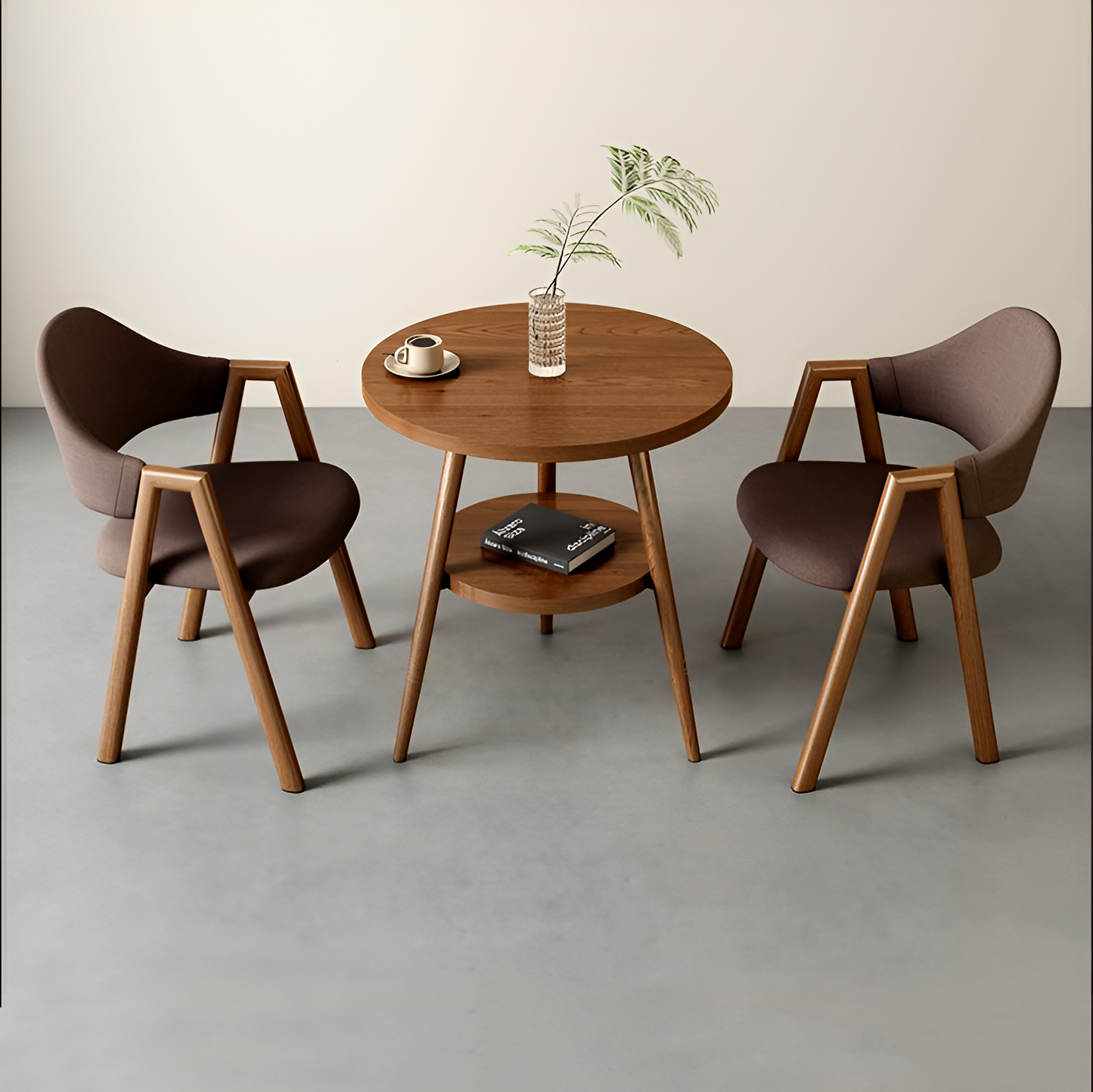 Minimalist Round Table and Chair Set – Ideal for Home, Offices & Balconies