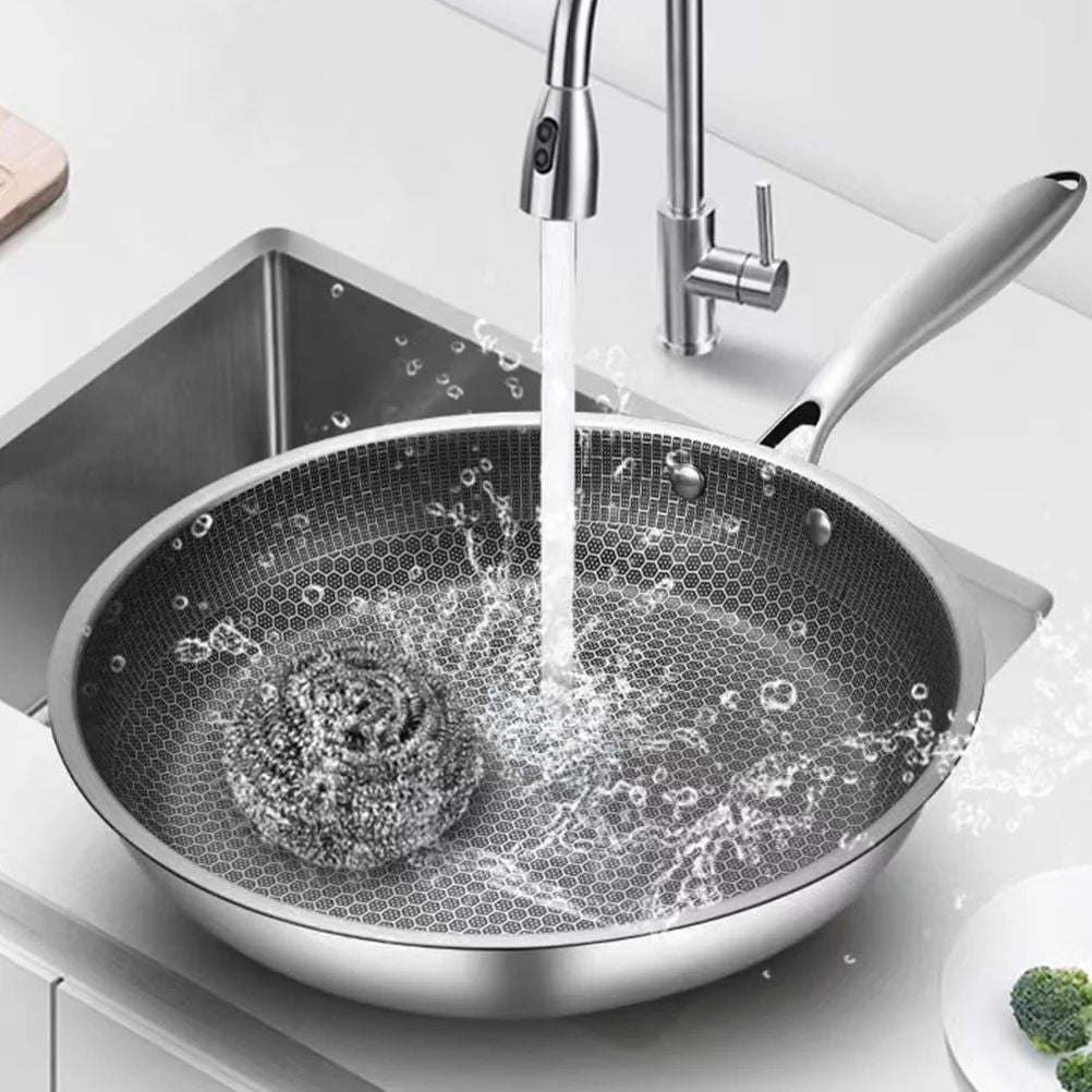 Honeycomb Stainless Steel Non-Stick Frying Pan