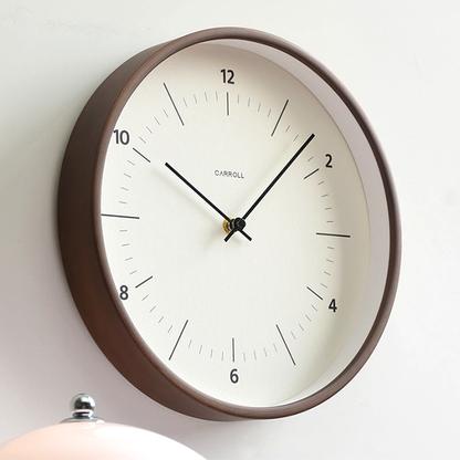 Modern Nordic Wooden Wall Clock – Minimalist Silent Quartz Clock for Living Room & Home Décor