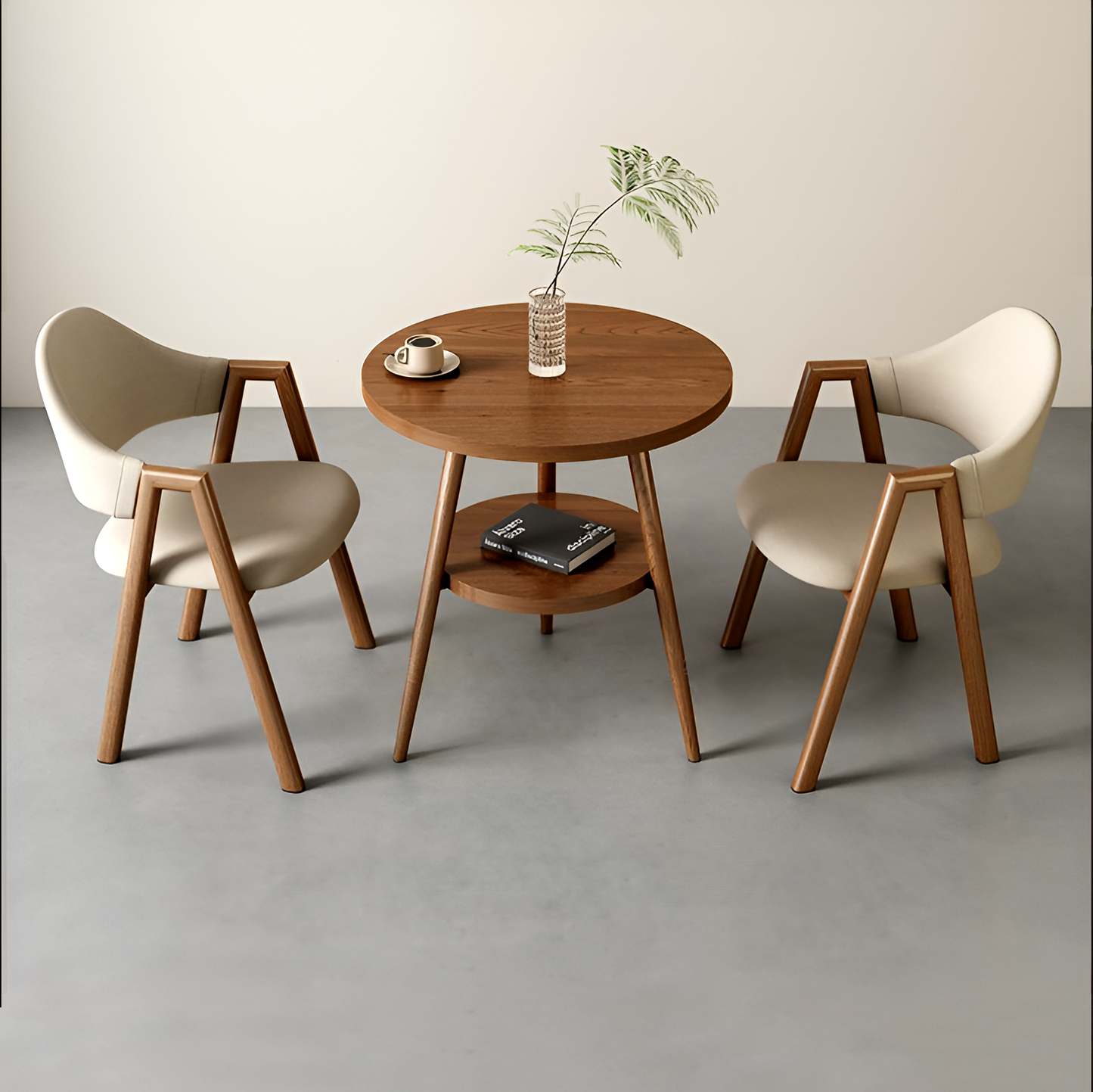 Minimalist Round Table and Chair Set – Ideal for Home, Offices & Balconies