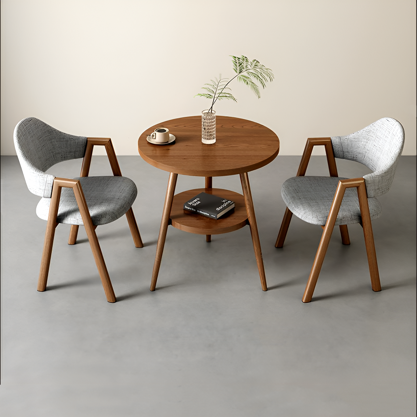 Minimalist Round Table and Chair Set – Ideal for Home, Offices & Balconies