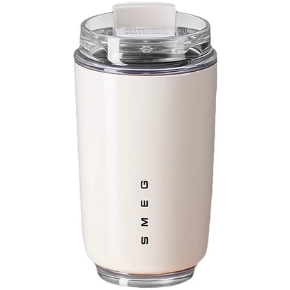 In Stock Smeg Accompanying Cup Coffee Cup Milk White Coffee Cup 304 Stainless Steel Car Cup