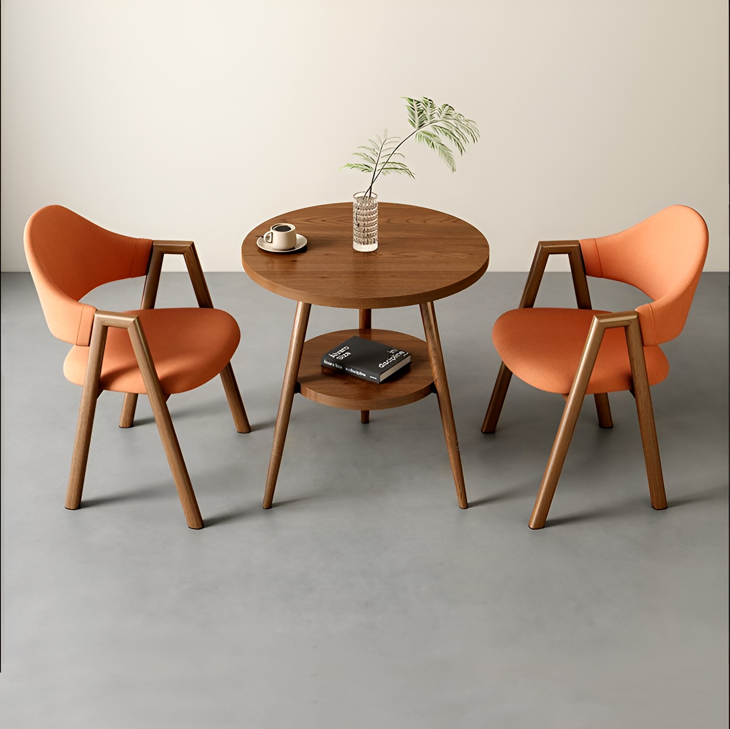 Minimalist Round Table and Chair Set – Ideal for Home, Offices & Balconies