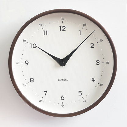 Modern Nordic Wooden Wall Clock – Minimalist Silent Quartz Clock for Living Room & Home Décor
