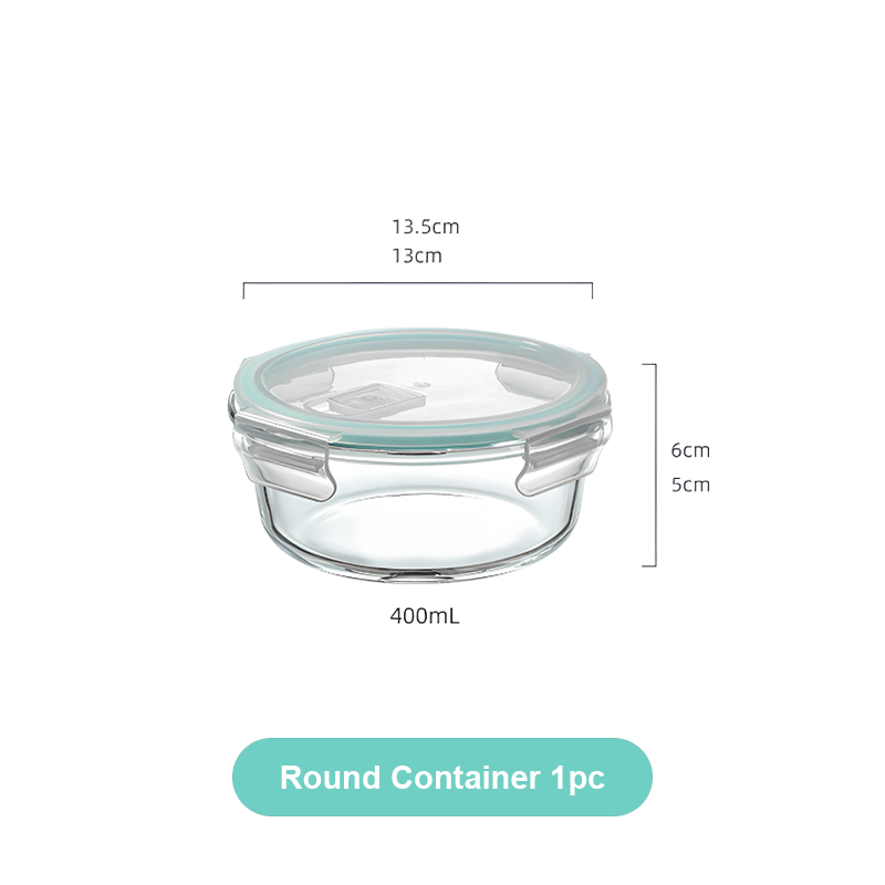 Mini Microwave-Safe Glass Bowl with Lid – Food Storage & Lunch Container, Heat-Resistant & Sealed