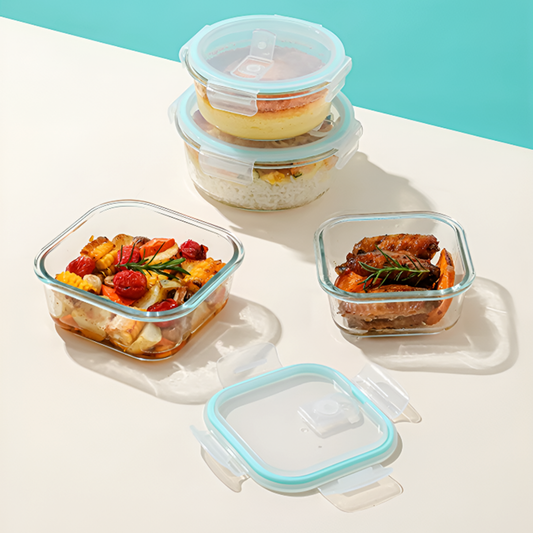 Mini Microwave-Safe Glass Bowl with Lid – Food Storage & Lunch Container, Heat-Resistant & Sealed