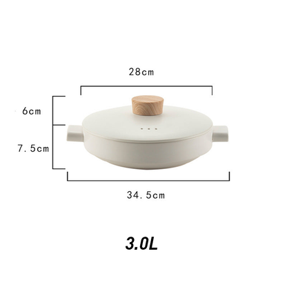Double-Layer Ceramic Steamer Casserole – High-Temperature Resistant Soup & Steaming Pot for Gas & Open Flame Cooking