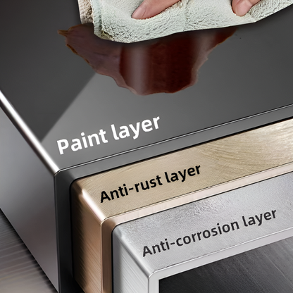 Over the Sink Dish Drying Rack with Dustproof Cover – Multifunctional Kitchen Storage Organizer