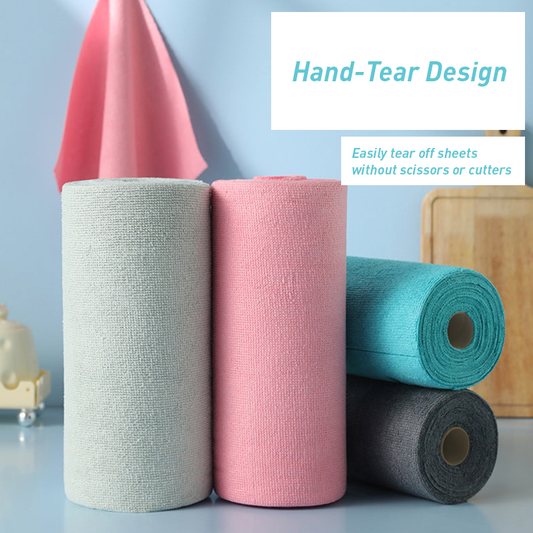 Thickened Hand-Tear Kitchen Rags – Oil-Free Disposable Dishcloths for Easy Cleaning
