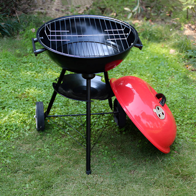 Medium-Sized Portable Apple Grill – Triangular Round Outdoor BBQ Grill for Camping & Picnics
