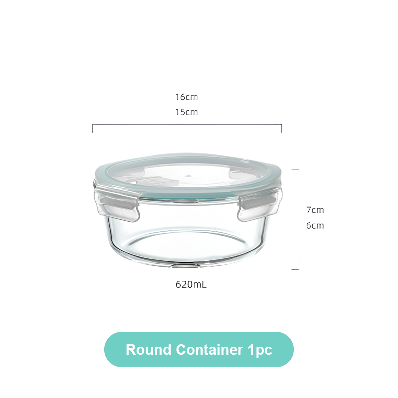 Mini Microwave-Safe Glass Bowl with Lid – Food Storage & Lunch Container, Heat-Resistant & Sealed