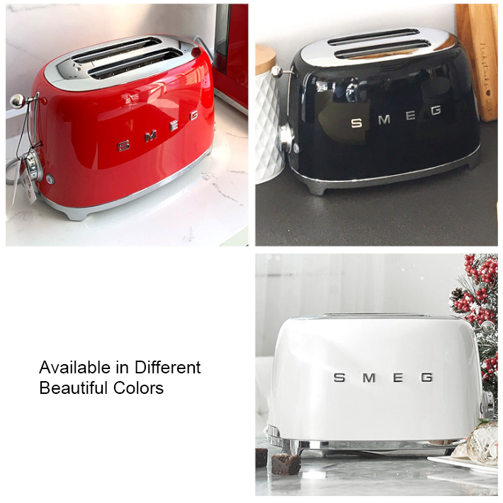 SMEG Retro Toaster – 2-Slice Multifunction Breakfast Machine