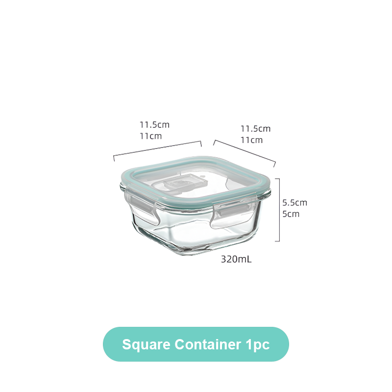 Mini Microwave-Safe Glass Bowl with Lid – Food Storage & Lunch Container, Heat-Resistant & Sealed