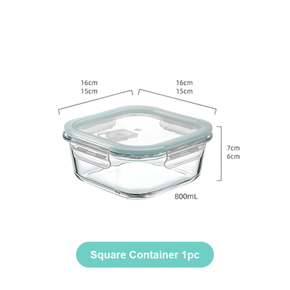 Mini Microwave-Safe Glass Bowl with Lid – Food Storage & Lunch Container, Heat-Resistant & Sealed