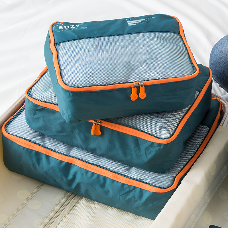 7-Piece Travel Packing Cubes Set – Waterproof Luggage Organizer Bags for Clothes, Shoes & Accessories | Portable Clothing Storage Bags for Suitcases & Travel