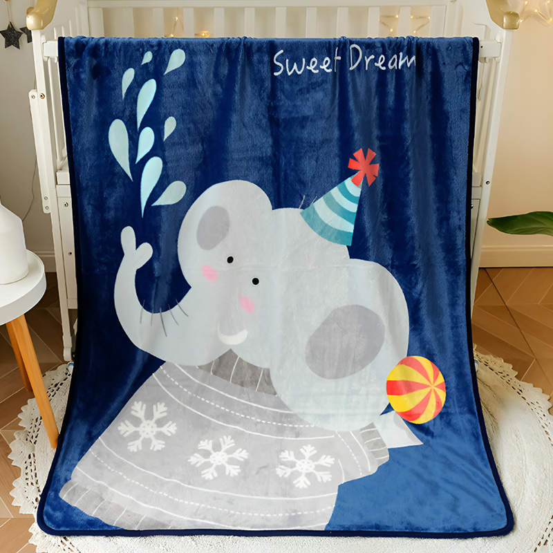 Soft Kids Cartoon Blanket – 100x140cm Toddler Throw for Nap, Travel & All Seasons – Cozy Plush Velvet for Boys & Girls