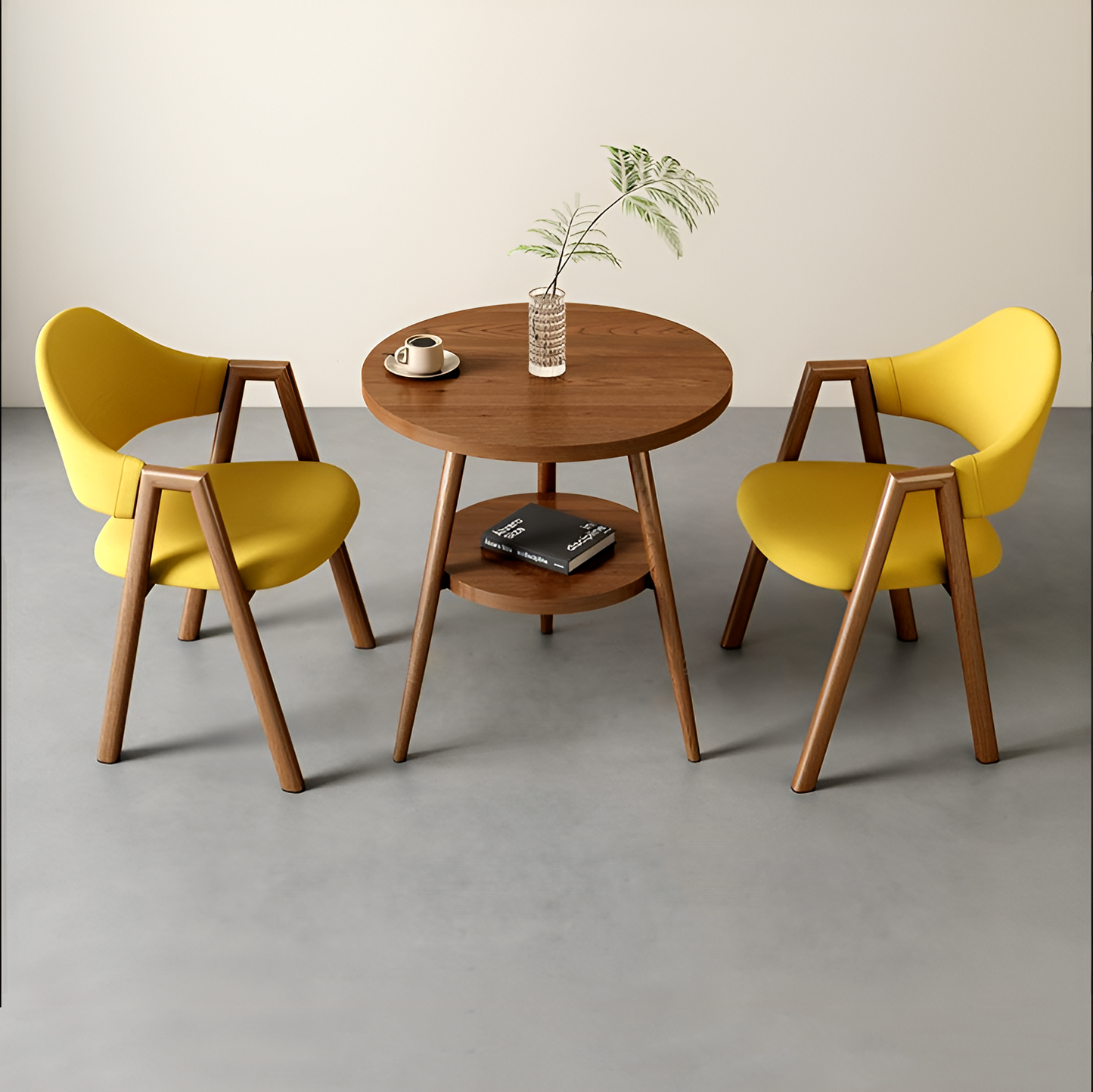 Minimalist Round Table and Chair Set – Ideal for Home, Offices & Balconies